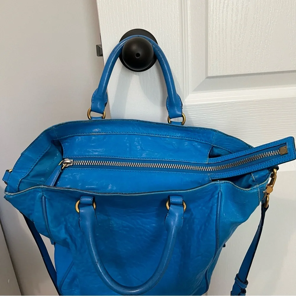 Marc by Marc Jacobs Blue Leather Hobo Tote